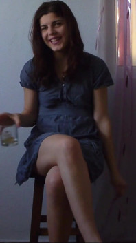 Sexy Teen and Juice to Make Her Bladder Bulge