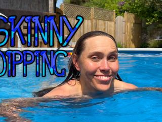 Wamgirlx: मेरे नए स्विमिंग पूल में पतली डुबकी लगा रही है