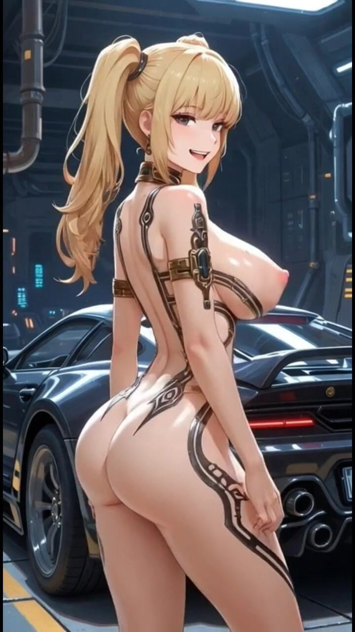 Hot girl dancing: 162. 차고의 귀여운 금발 트워크 (AI 애니메이션)