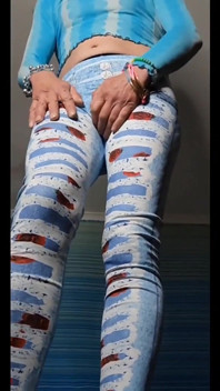 Pohled na podlahu na My Sexy Stretch Kalhoty a Punčocháče Teaser