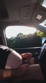 Jerking off in the Car