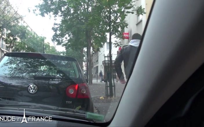 Nude in France: Дві жінки й чоловік, наші дві пухкі повії з великими цицьками трахають водія таксі!
