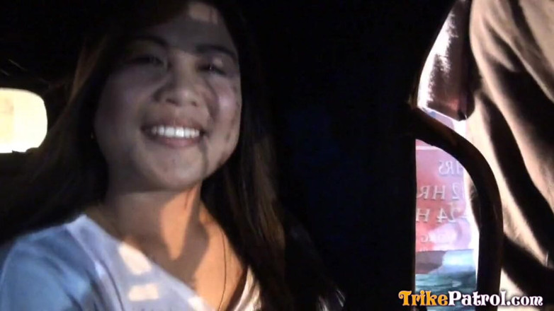 Trike Patrol - Tuk Tuk Patrol: Thick Asian slut swallows healthy spunk