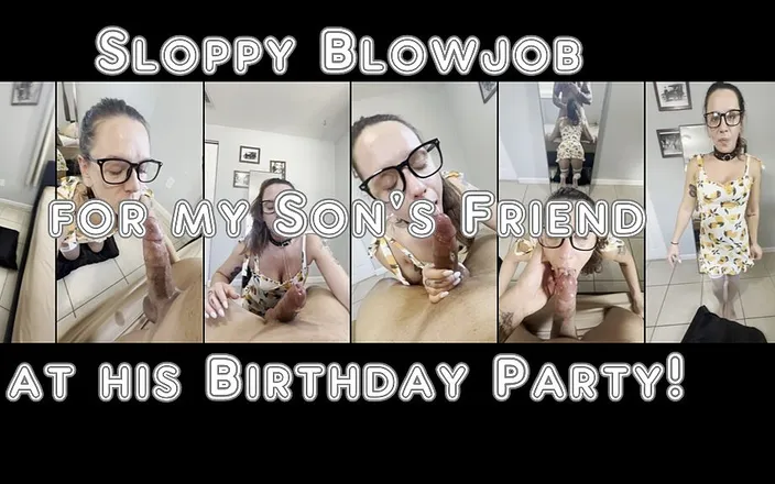 Natasha Michael Official: Sloppy Blowjob for My Son's Friend