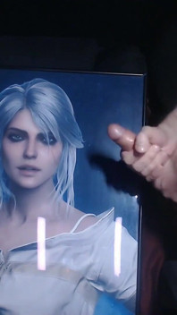 Трибьют спермы для Ciri (игра, персонаж от ведьмака 3)
