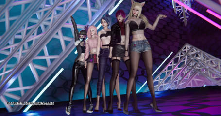3D-Hentai Games: [MMD] ITZY - Loco Ahri Akali Kaisa Evelynn Seraphine Kda striptease 4K 60FPS...
