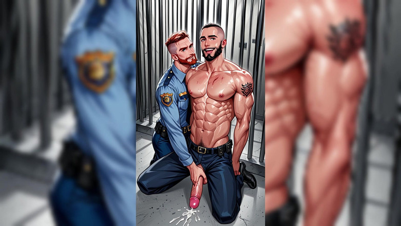 Erotic Man: Ai, poste de police gay excité