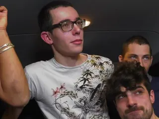 Crunch French bareback porn: 2731 Part 2 of Big Orgy in Bus Wih My French...