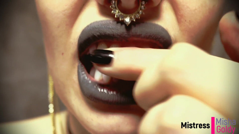 Goddess Misha Goldy: Premature cumer swallowed alive after quick fuck with demoness!