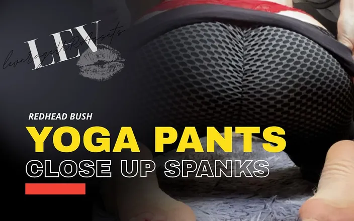 Leverageurassets: Yoga Pants Red Thong Spanks Close up Masturbation - 119