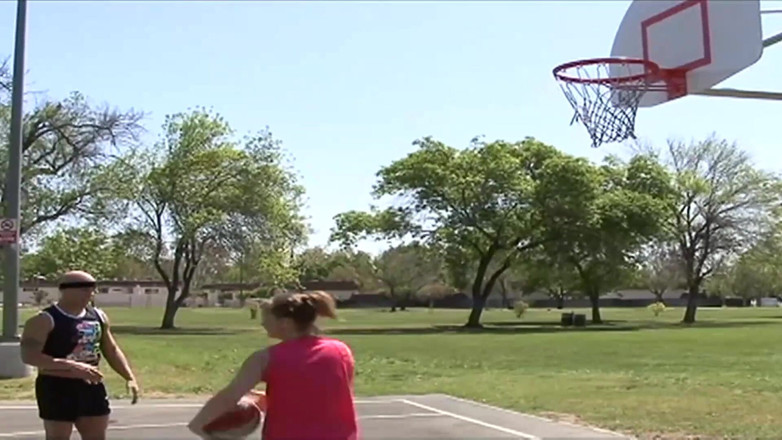 Erotic Pleasure: Cute teen after basketball game fucked strange guy!