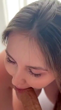 Stepmom Sucks Stepson's Cock in POV