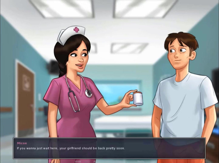 Cartoon Play: Summertime saga bhaag 59 - sabse achchha mukh-maithun intarn nars aspataal