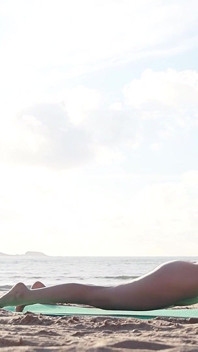 Yoga on the Naked Beach