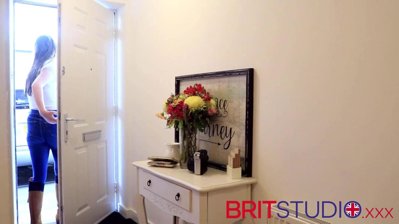 Brit Studio: Naughty 18-year-old college girl getting spanked by stepmom