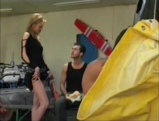 Double Penetration Party: Hard double penetration for a beautiful blonde