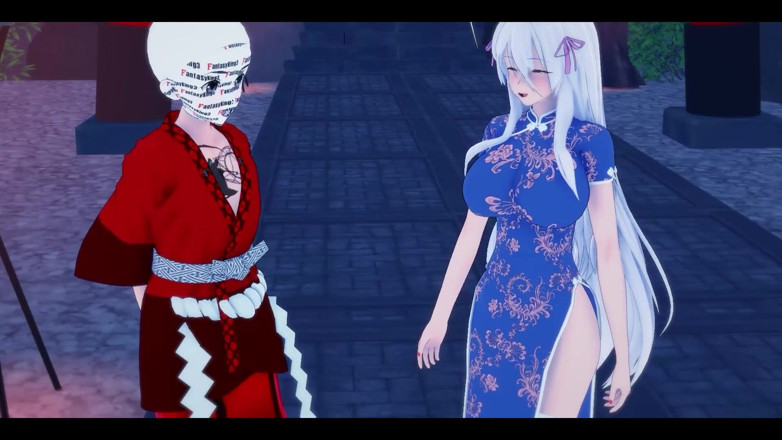 Fantasy king: Rias Gremory Sesso con il kimono al Festival | Hsdxd Ntr...
