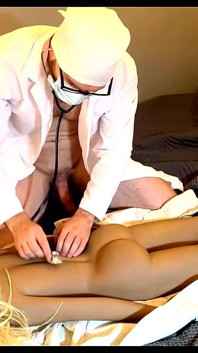 Russian Doctor Examines Sex Doll