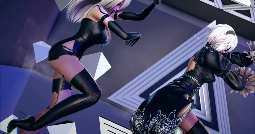 3D-Hentai Games: Dreamcatcher - tek gözlü striptiz Nier Automata 2B 2A