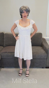 Sadie in a Polka Dot Dress