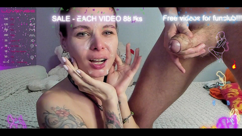 Sandy and Chris: Žhavý záznam naší tajné špinavé show s výstřikem na obličej