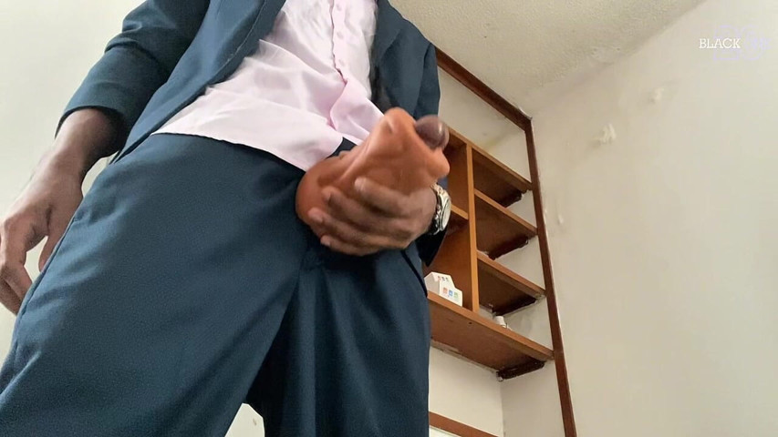 Watch Daddy Wear a Suit and Masturbate His Big Cock While Moaning Loudly (Blackn2001)
