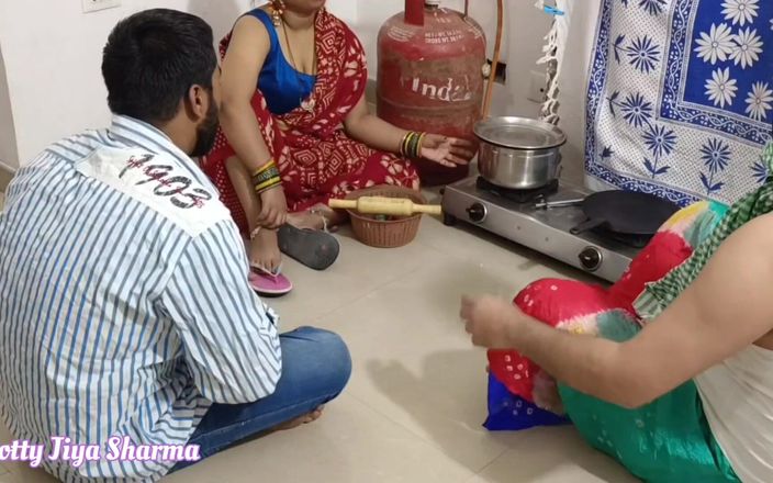 Hotty Jiya Sharmaa: Bhojpuri Bhabhi futută tare de socrul ei în fața deverului ei