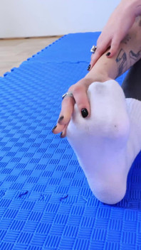 White Socks Goddess in the Gym
