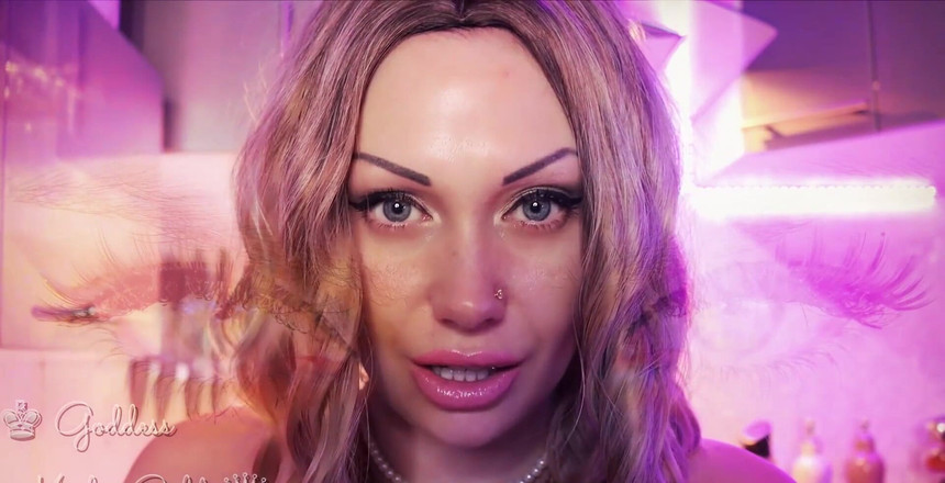 Goddess Misha Goldy: 看我的眼睛！让我们进行强烈的眼神交流！听我那流着迷的低语！