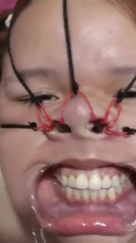 Fucking Her Face with a Beautiful Bondage Style