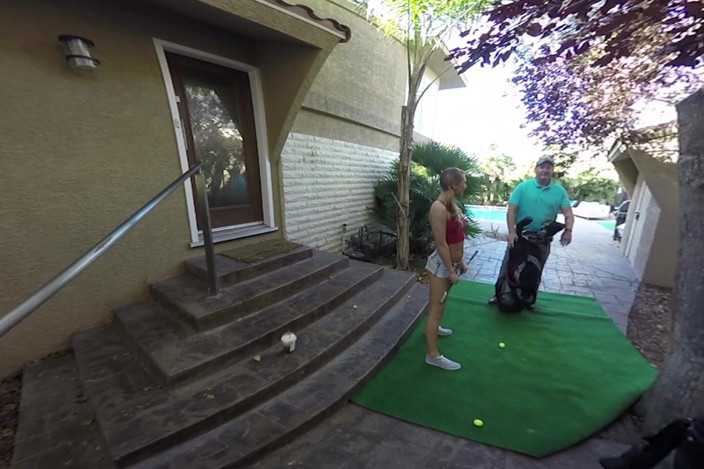 American Daydreams VR: Carter Cruise, an Avid Golfer, Squeezes Your Balls and Sucks...
