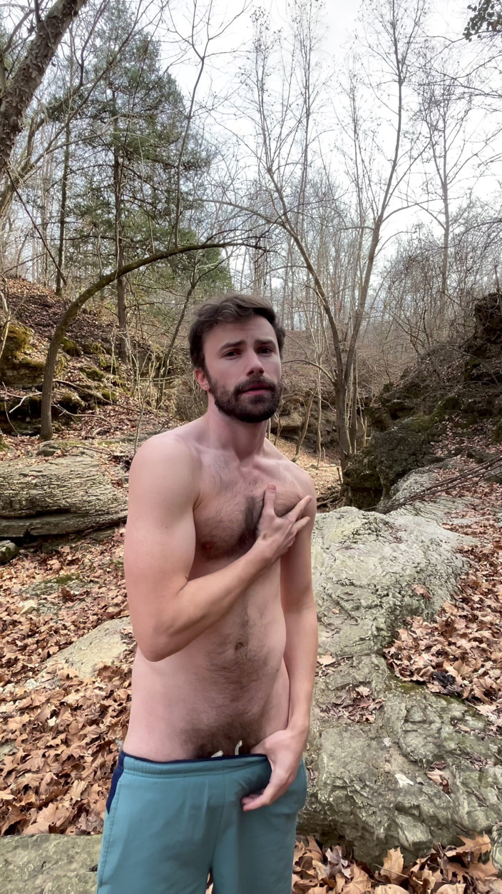 patmybunz: Jerking Naked on My Hike