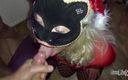 Cumbizz: Feed the kitten milkfor xmass blowbang bukkake