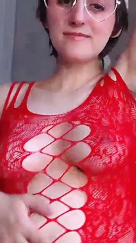 Weihnachts bodystocking Cocktease