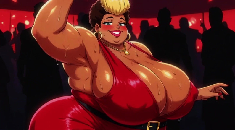 Huge Boobs: Wanita gemuk dengan buah dada besar