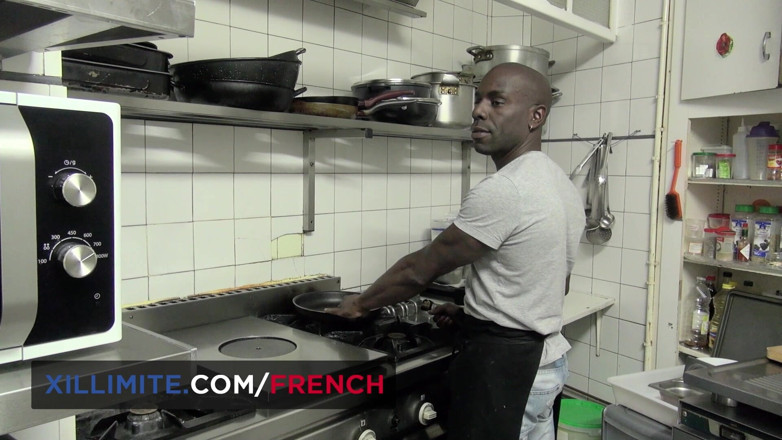 French girls at work: Sexual Tension with the Cook