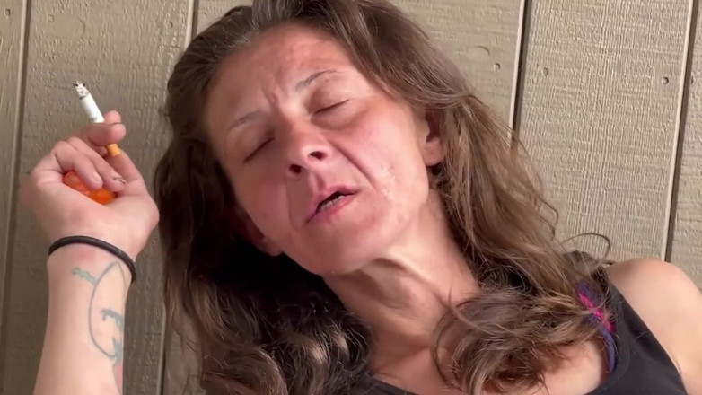 J13D75: Everyone's Favorite Stepaunty Caught Smoking and Playing with Her Pussy...