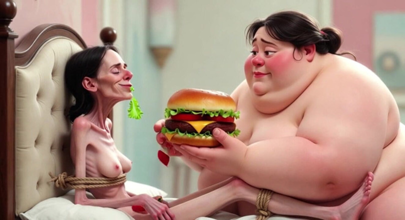YOUR BEST FANTASY: Buổi cho ăn ssbbw cực kỳ gầy và khổng lồ