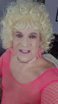 Kissing a Blonde Transvestite?
