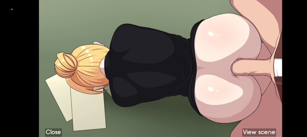 The anime king: Blondine mit dickem arsch, glatter analsex