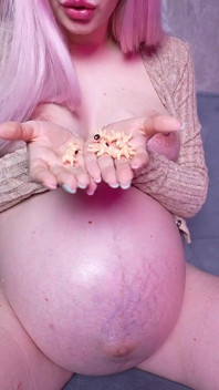 Obří z 9. měsíce těhotenství! Tiny na těhotenskou pusu,