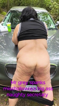 Mr Grey Took Miss Hallway to the Woods to Spank Her Big Ass Hard