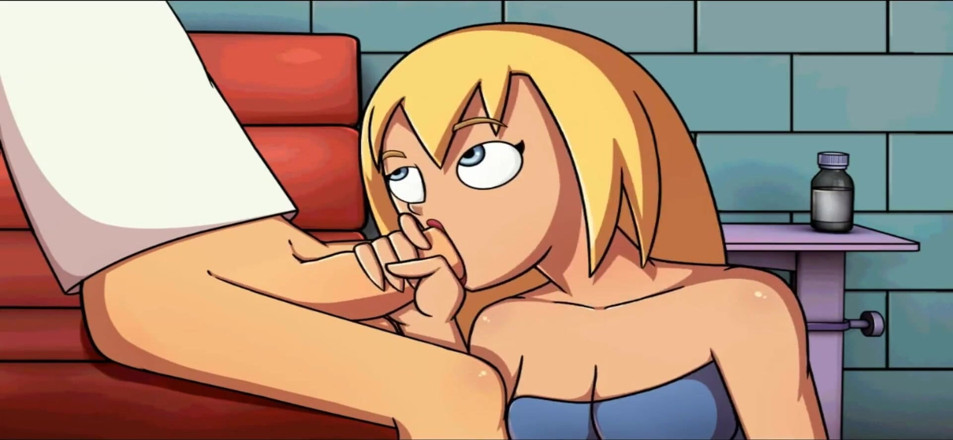 Hentai World: Amity park 의료 펠라 얼굴 전체에 사정