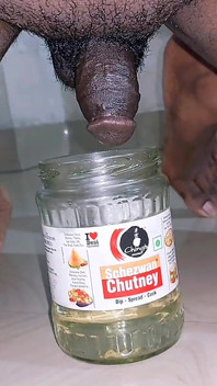 Micro Penis Pissing in Bottle Again and Again Until It Full Later to Use as Cold Drink