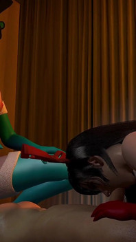 Tifa & Eve Weihnachts-dreier (ff7 & Sternklingen-animation) Teil 1