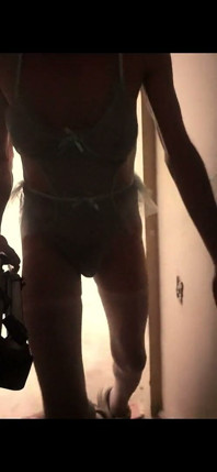 At Work Cdmichelle Wearing Blue Bodysute Walking Around Job Sit