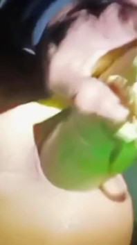 Young Skinny Girl in Pajamas Opens Her Ass Until Foam Comes Out Extreme Anal