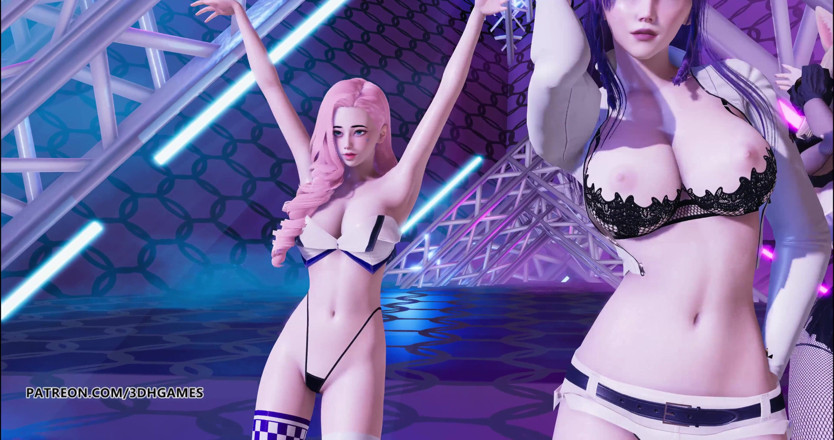 3D-Hentai Games: Twice - Breakthrough striptease Ahri Kaisa Seraphine league of legends kda...