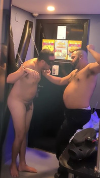 Cuffed and Tested - Bear Cop Gutpunch Session