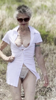Outdoors with Crotchless Panties